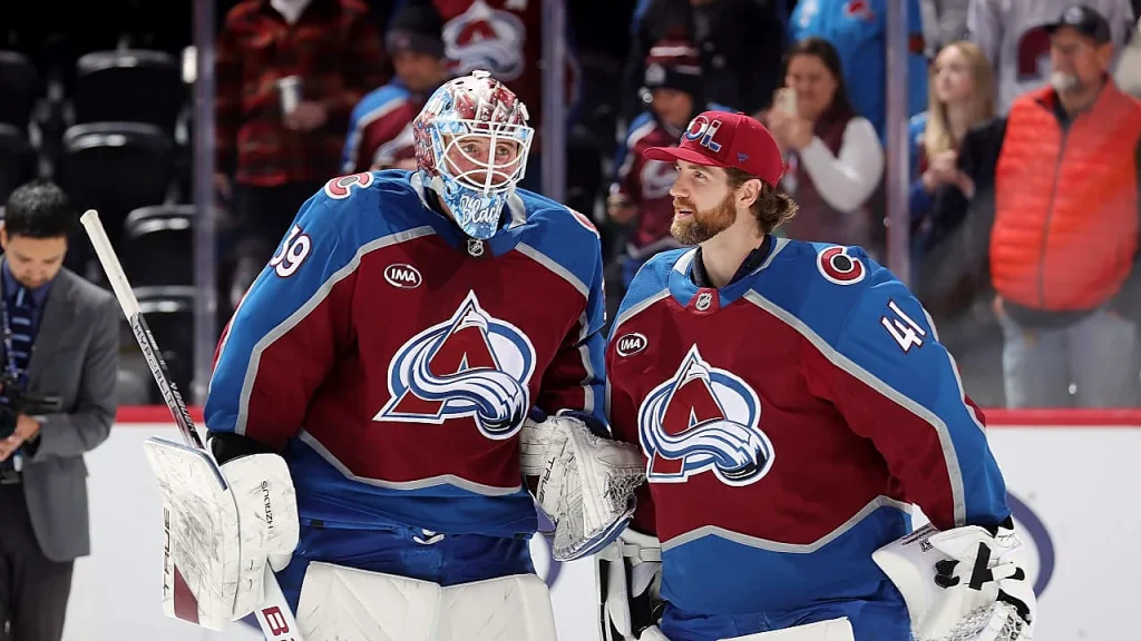 NHL goaltenders in action