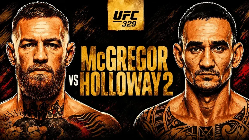 Conor McGregor and Max Holloway UFC fight week